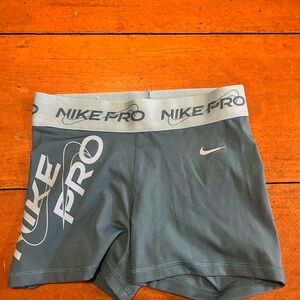 Women’s Nike Pro Blue 3” Shorts